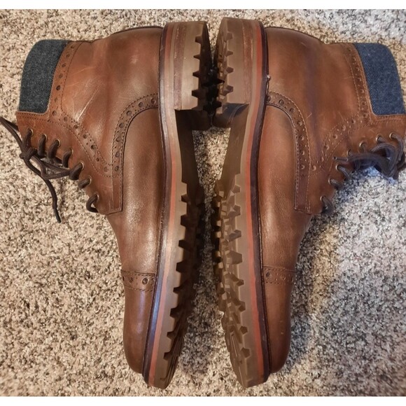 Johnston & Murphy Karnes 1850 Cap Toe Leather Boots | Men\'s 8.5M | Brown main image 11